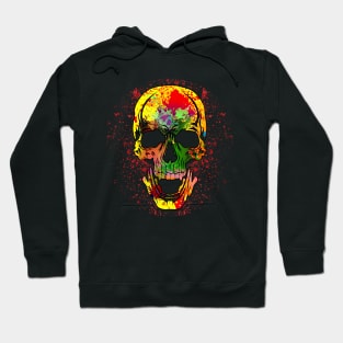 Paint Splat Skull (Colour splash skull) Hoodie